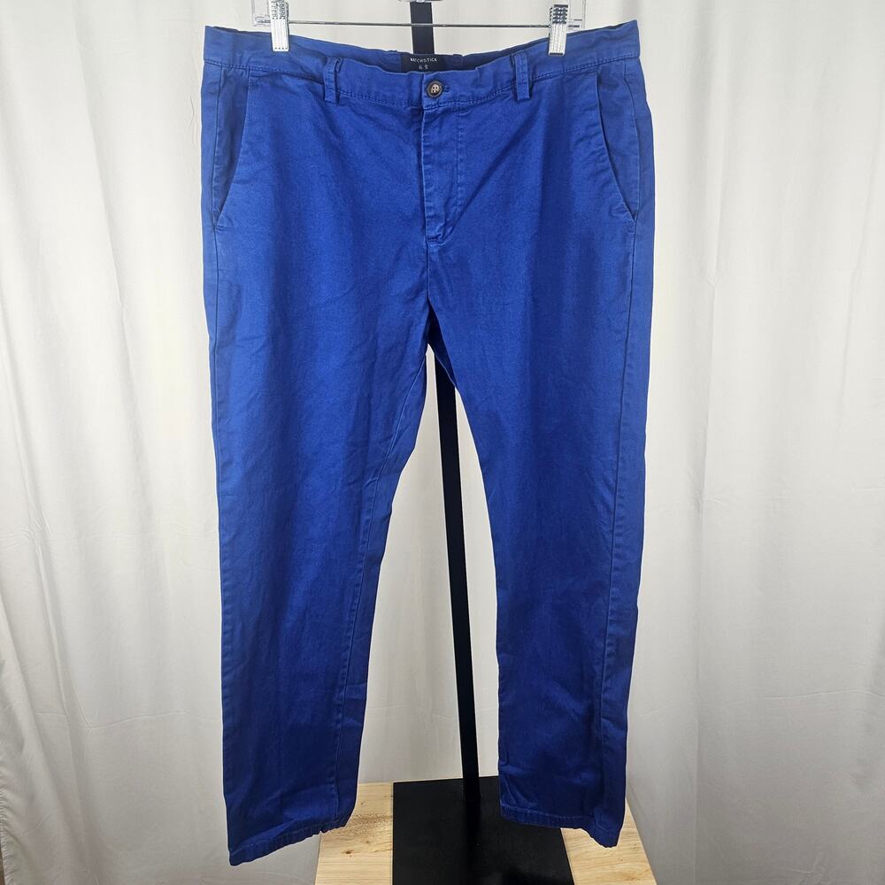 MATCHSTICK Argus Slim Chino 39x30 Stretch Preppy Modern Elevated Office Casual
